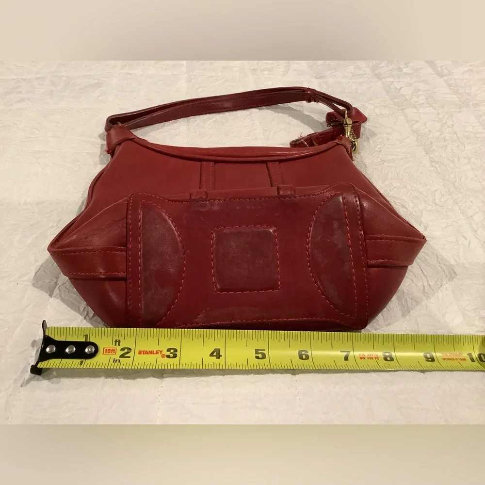 Coach Vintage Red Leather Amanda Bag